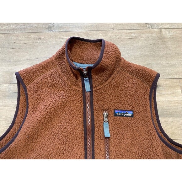 Patagonia Retro Pile Brown Fleece Vest - Picture 2 of 8